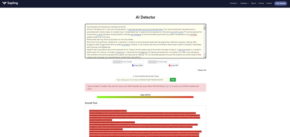 AI score for AI-generated content round two