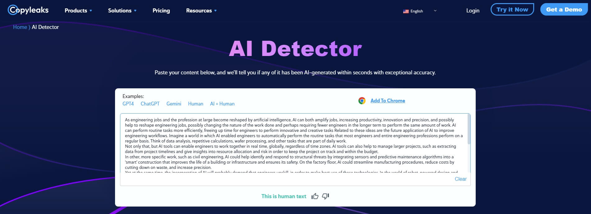 Copyleaks detection for Phrasly